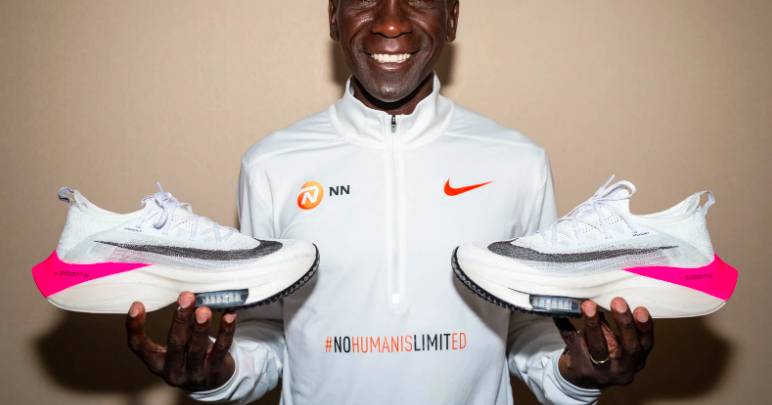 Marathon sous les 2h qui va acheter la chaussure de Eliud Kipchoge u Trail